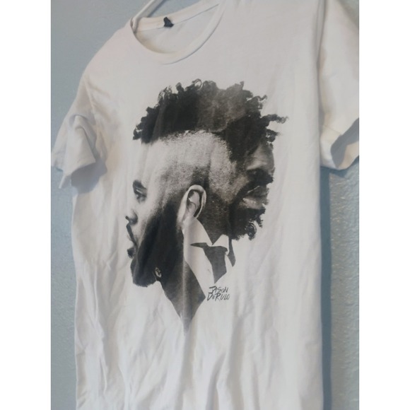 Cool Rare Jason Derulo Black And White Profile Art T-shirt In Great Shape - Picture 2 of 4